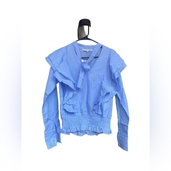 Nwt ENGLISH Factory Ruffled Long sleeve cotton top - Picture 6 of 10